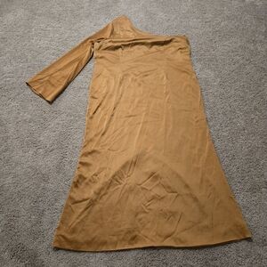 Prettylittlething Satin One-Shoulder Copper Bridesmaid Dress Size 26